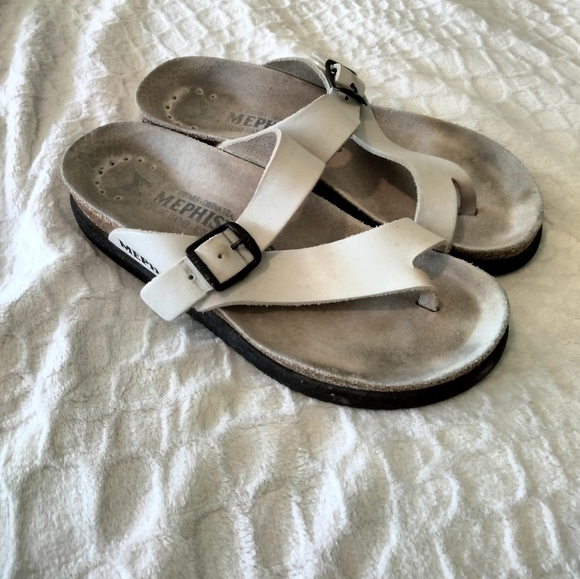 Mephisto Women's Helen White Sandals - Picture 2 of 6